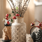 Domino Embossed Pattern Vase