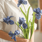 Silk Iris Flower 22" Tall