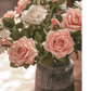 Rolled Edge American Rose Stem 18" Tall