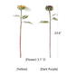 Artificial Small Head Sunflower Stem 23.6" Tall