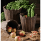 Spliced Solid Wood Planter Round