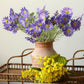 Summer Chrysanthemum Flower Stem in Purple 23.6" Tall