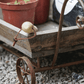 Small Decorative Wooden Wagon Flower Cart