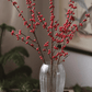 Faux Red Winterberry Stem