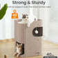 Made4Pets 2-Story Indoor Cat House Cube Bed Tunnel Condo