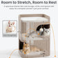 Made4Pets 2-Story Indoor Cat House Cube Bed Tunnel Condo