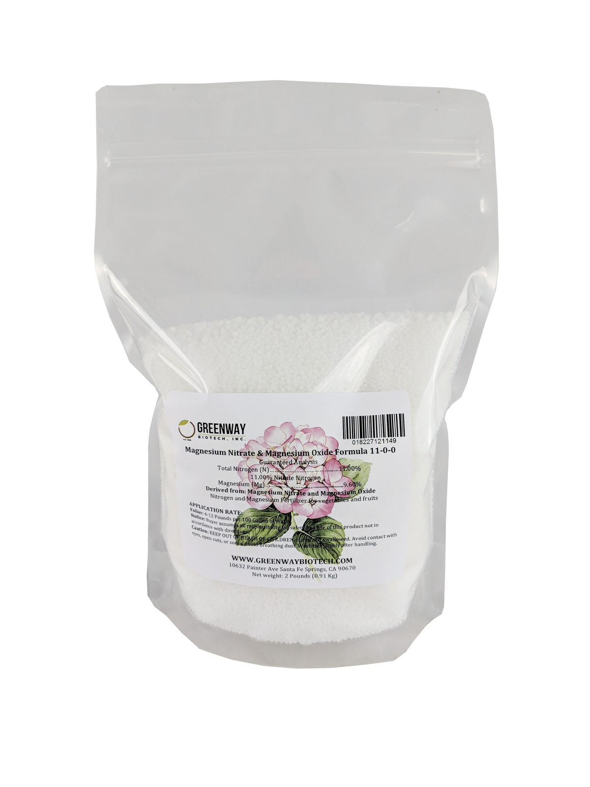 Fertilizante de nitrato de magnesio 11-0-0