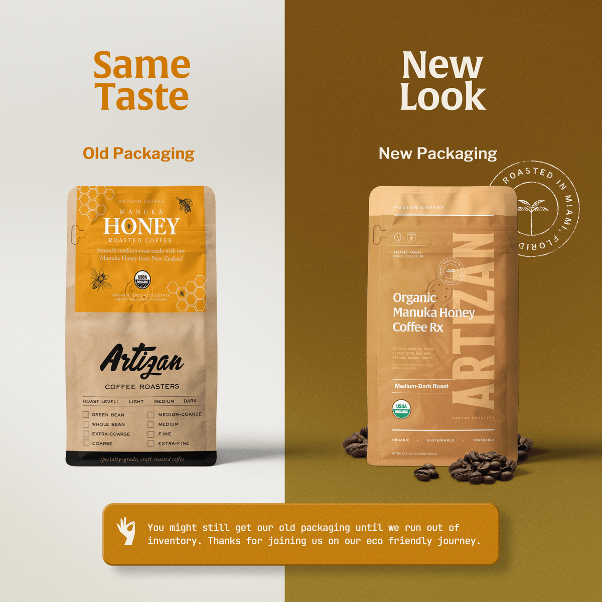 Café orgánico con miel de manuka Rx