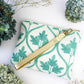 Mayfair Aqua Botanical Embroidered Wristlet Purse