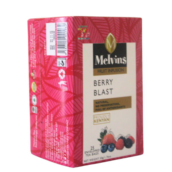 MELVINS BERRY BLAST TEA BAGS 25's TAGGED