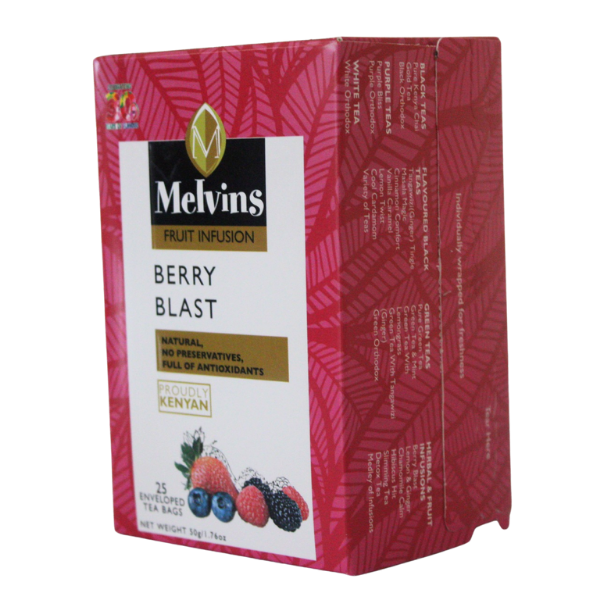 MELVINS BERRY BLAST TEA BAGS 25's TAGGED