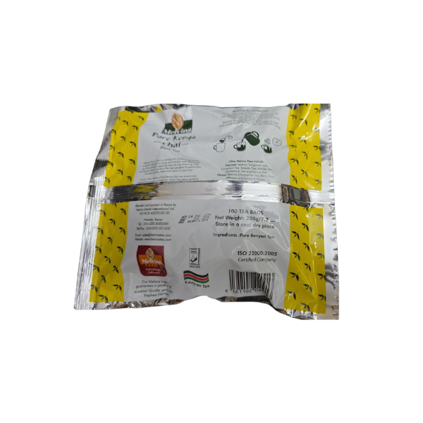 Melvins Pure Kenya Chai Black Tea - 100 Tea Bags, Caterin Pack