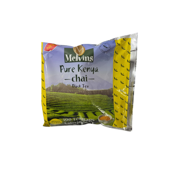 Melvins Pure Kenya Chai Black Tea - 100 Tea Bags, Caterin Pack