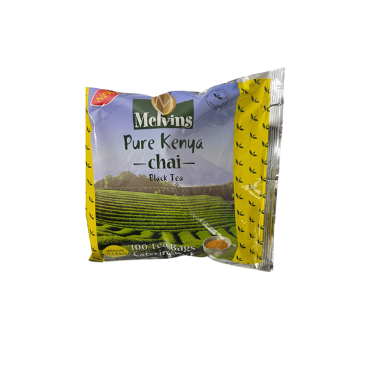 Melvins Pure Kenya Chai Black Tea - 100 Tea Bags, Caterin Pack