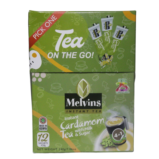 MELVINS INSTANT CARDAMOM STICKS IN PACKETS 4 IN 1