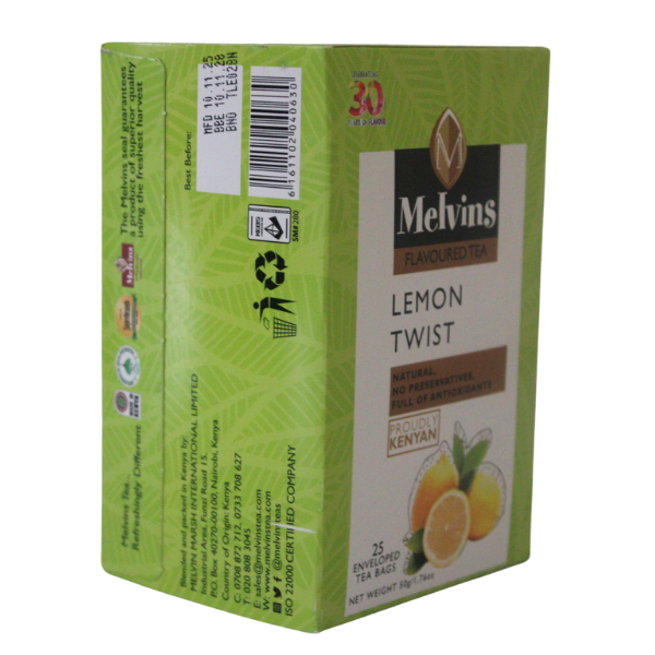 MELVINS LEMON TWIST TEABAGS 25'S