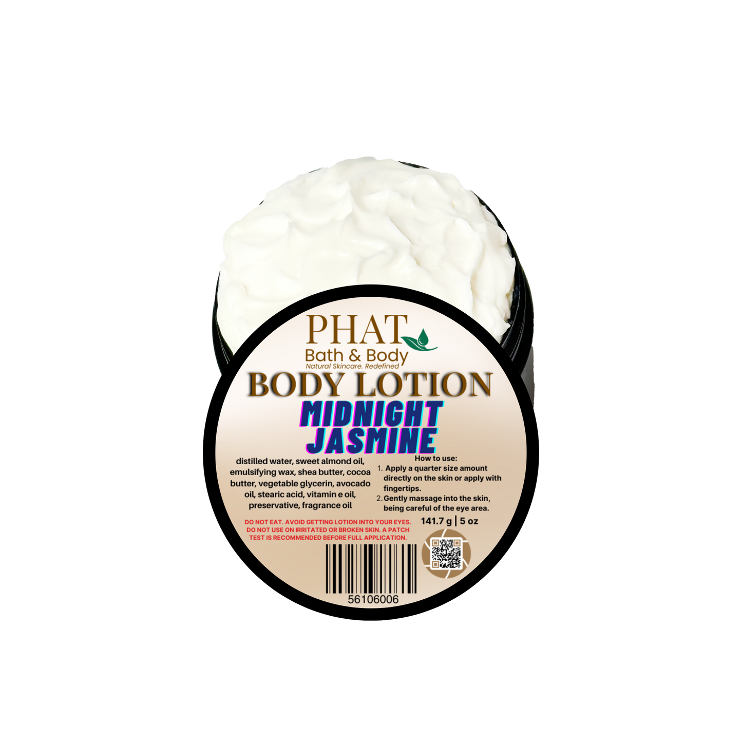 Midnight Jasmine Moisturizing Body Lotion with Shea & Cocoa Butter | 5 oz
