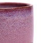 Burgundy Ceramic Plant Pot and Saucer