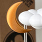 Stormy Dripping Rain Cloud with Moon Charm