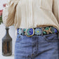 Moonlit Garden Embroidered Belt