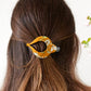 Mustard Wildflower Arc Hair Clip