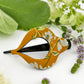 Mustard Wildflower Arc Hair Clip