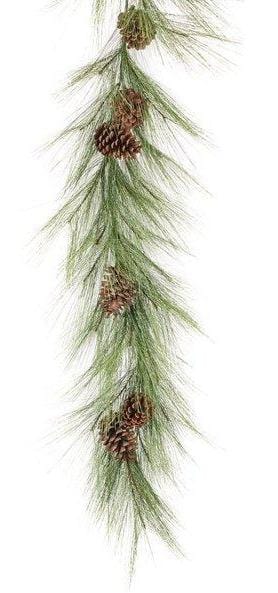 6' Faux Long Needle Pine Garland
