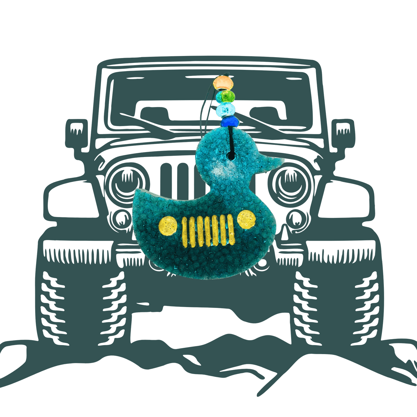 Naked| Phat Freshie Car Air Freshener Jeep Ducking