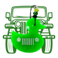 Naked| Phat Freshie Car Air Freshener Jeep Ducking