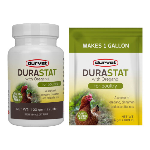 Durvet Durastat with Oregano Poultry Supplement Immune Support 100g