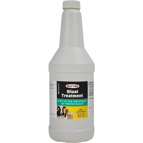 Durvet Bloat Treatment Cattle Sheep Goats Frothy Bloat Relief & Rumen Support 12 oz.