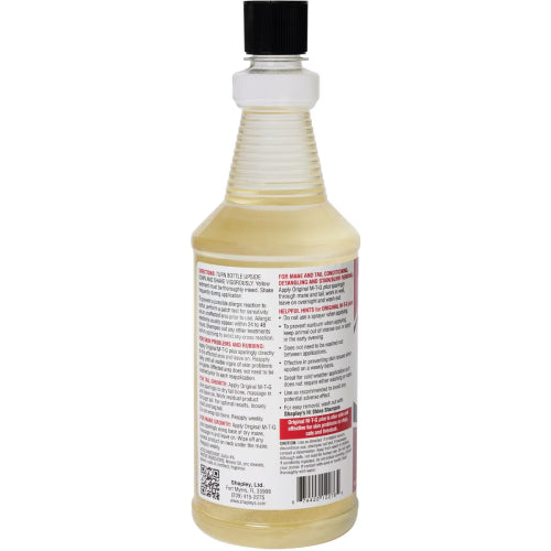 Happy Horse Mane & Tail Brush + Shapley’s M-T-G Plus 32oz Equine Grooming Kit