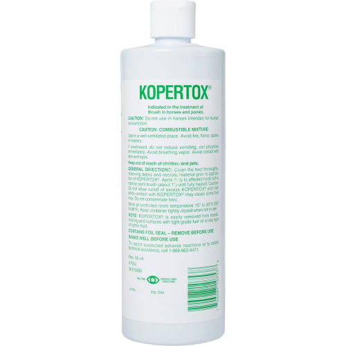Zoetis Kopertox Horse & Pony Hoof Care Liquid Water-Resistant Formula 16 oz.