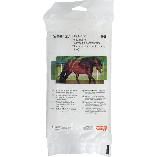 3M Animalintex Hoof & Leg Poultice Pad Horse Wound Care Abscess Treatment 8 x 16 Inch