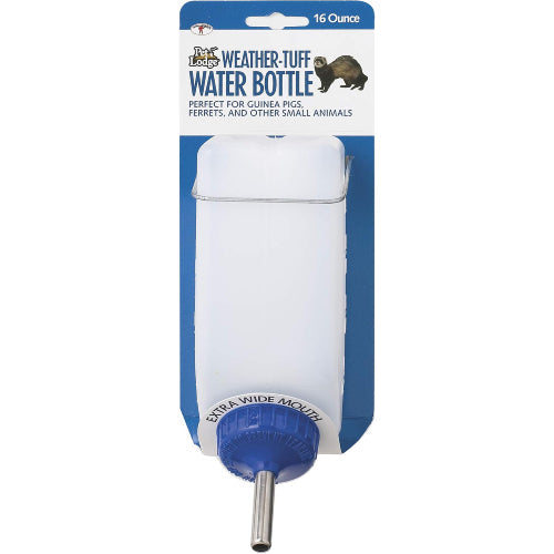 Pet Lodge Weather-Tuff Water Bottle 16 oz Outdoor Small Animal Cage Bottle