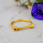 Onyx Spike Stacking Ring