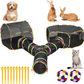 Outdoor Cat Enclosure with 134" Tunnel, XL Pop-Up Cat Tent & Playpen
