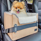 PETSFIT Small Dog Booster Car Seat with Safety Buckles & Tether, Foldable