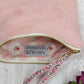 Pink Fleur Vegan Suede Clutch Purse
