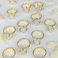 Raw Moonstone Prong Ring