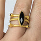 Onyx Spike Stacking Ring