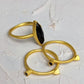 Onyx Spike Stacking Ring