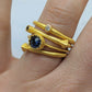 Onyx Spike Stacking Ring