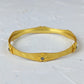 Gold Petite Flower Bangle