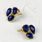 Lapis Cluster Stud Earrings