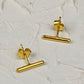 Bar Stud Earrings