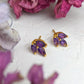 Tri Leaf Stud Earrings