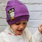 Owl Cashmere Hat - Toddler