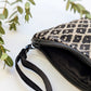 Black Diamond Needlepoint Square Pouch