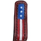 Estribos western de cuero para adultos con bandera estadounidense patriótica Tahoe Tack